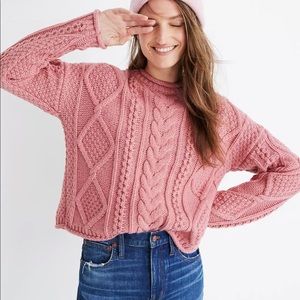 Madewell Cableknit Pullover Sweater